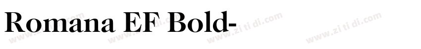 Romana EF Bold字体转换